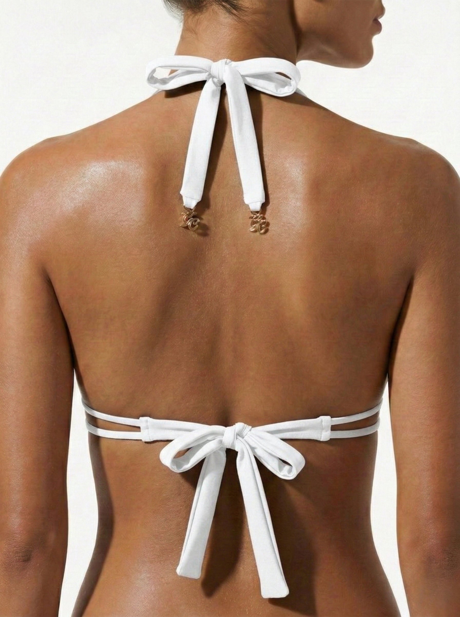 Gold Rush-Halter Push-Up (White)