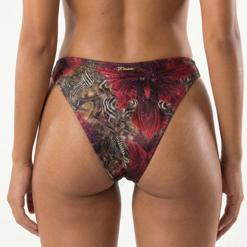 Pink Orchid-Orchid High Leg Bottom