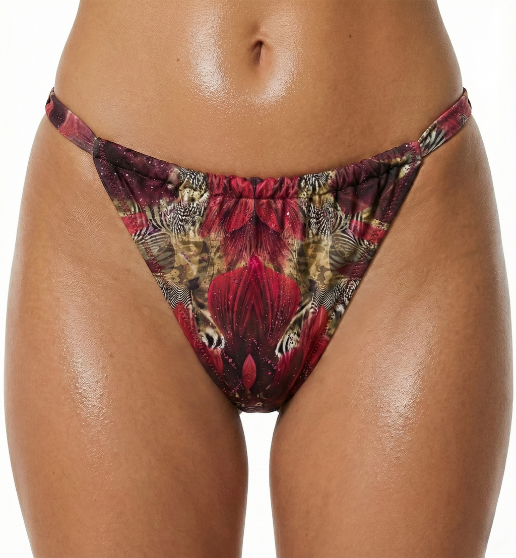 Pink Orchid-Orchid Tanga Bottom
