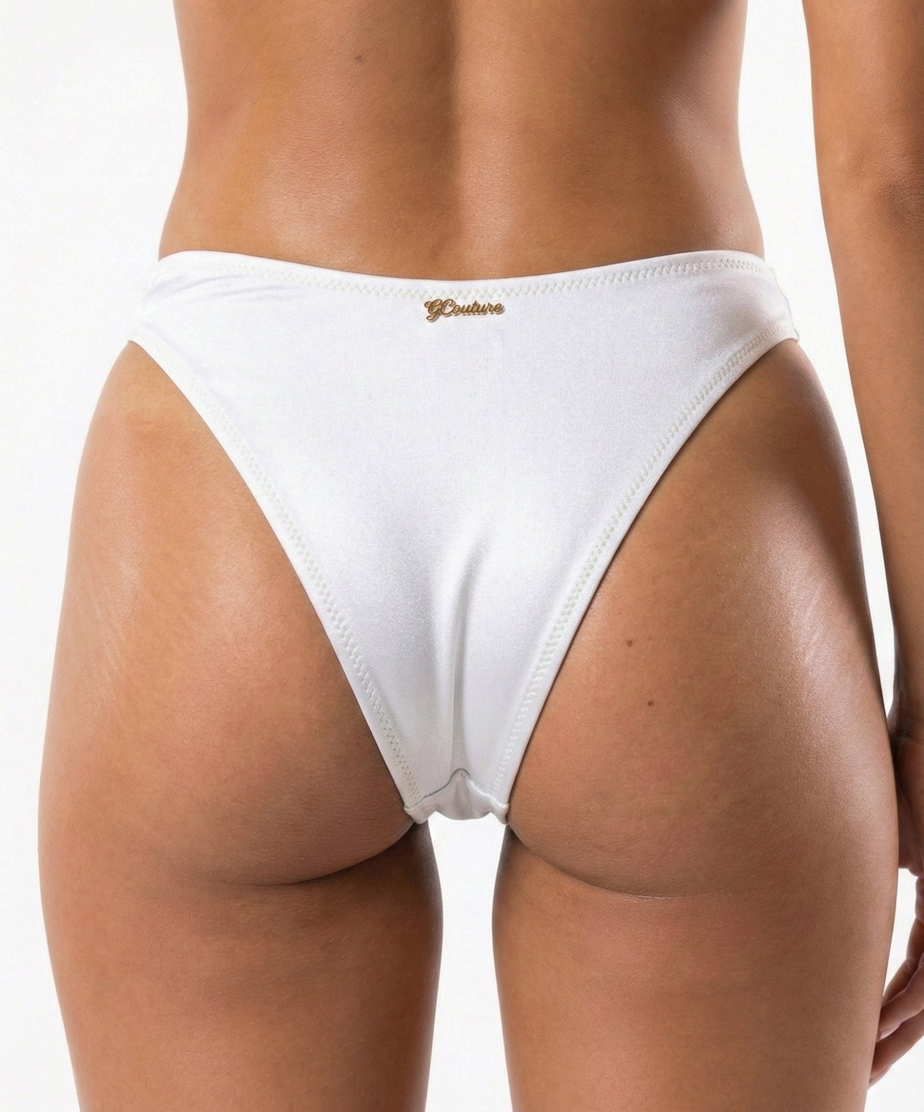 Gold Rush-High Leg Bottom (White)