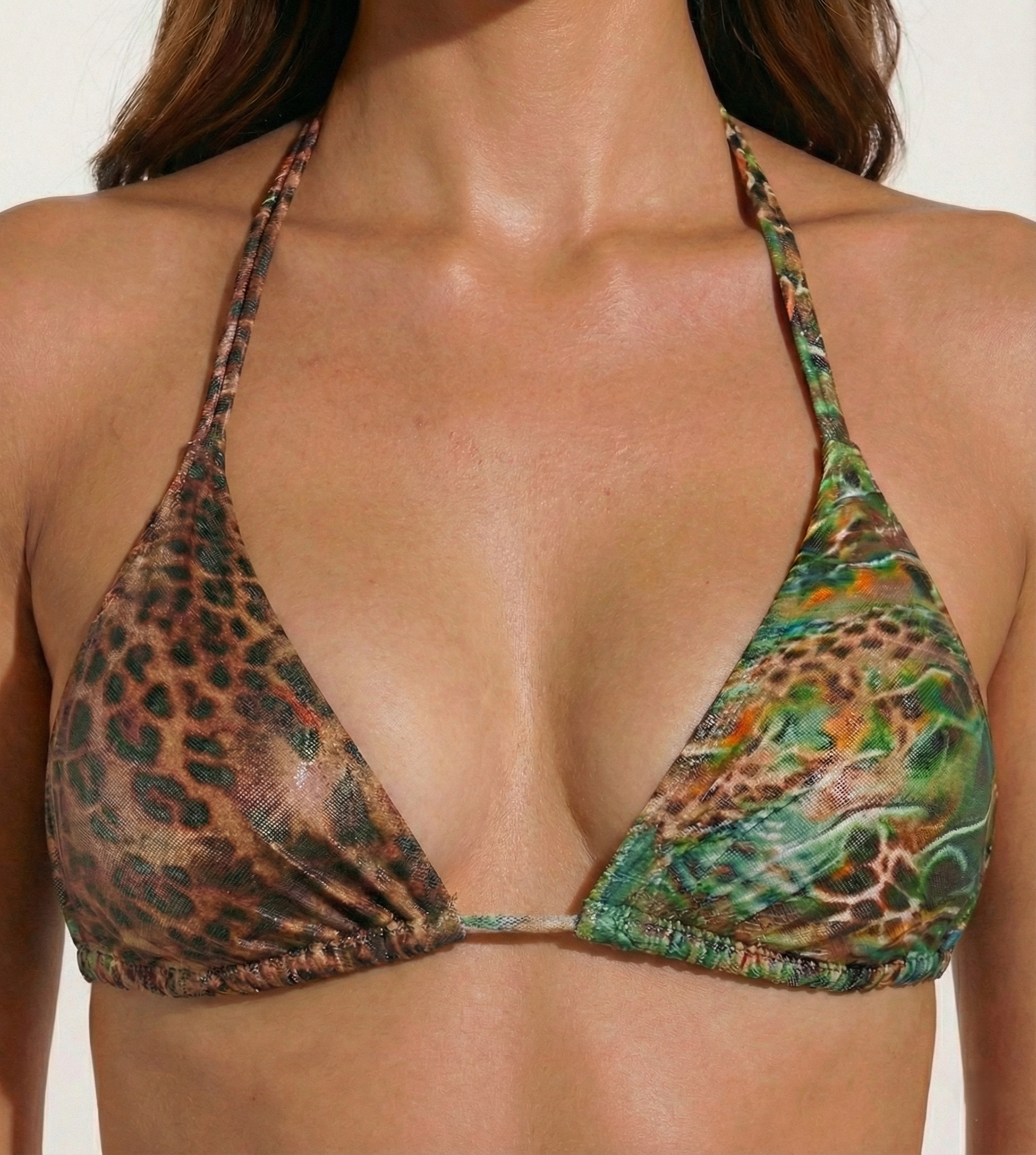 Jungle Fever- Emerald/Leopard Triangle Push-Up